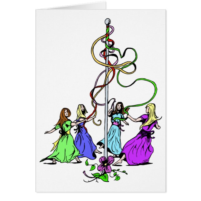 Maypole Dancers Card (Front)