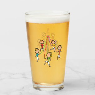 Maypole Dancing Glass