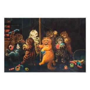 Maypole Louis Wain Photo Print