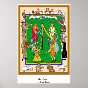 Maypole, Mediaeval Fayre Poster