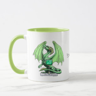 May's Birthstone Dragon: Emerald Mug