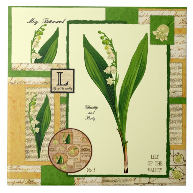 May's Flower Tile (Front)