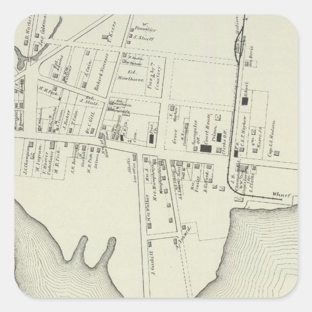 Mays Landing, New Jersey Square Sticker (Front)