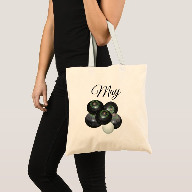 "Mays", Lawn Bowls Tote Bag (Front (Product))