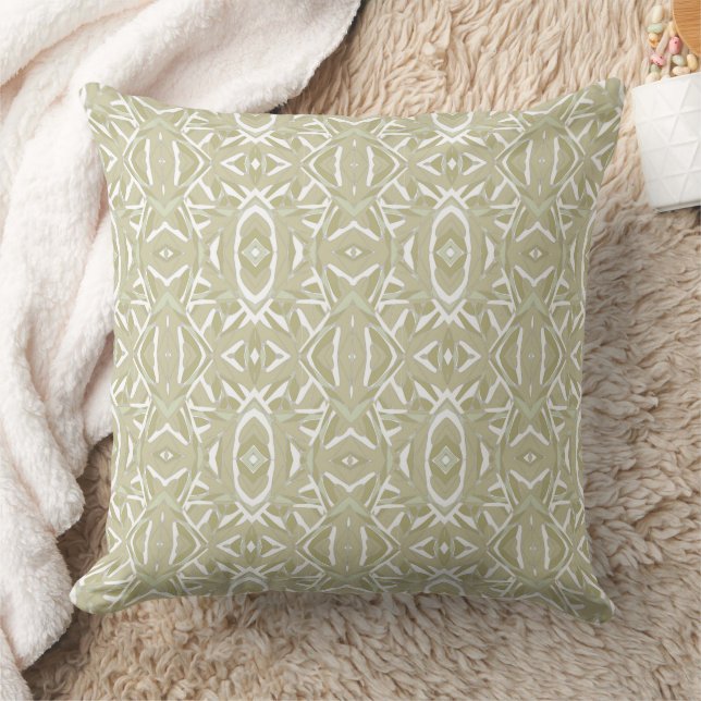 Maz Diamond Neuro Art - Beige Olive Cushion (Blanket)