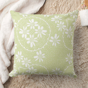 Maz Floral Bubbles Polka Dot Light Mint Cushion