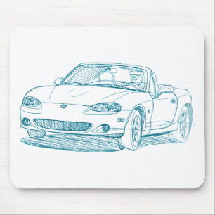 Maz Miata MX5 2nd gen Mouse Pad
