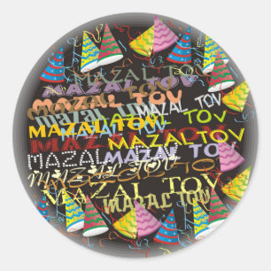 mazal tovs classic round sticker