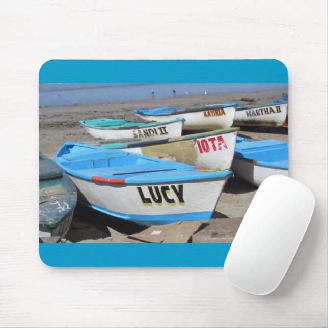 Mazatlan Fishing Boats Mouse Pad (With Mouse)
