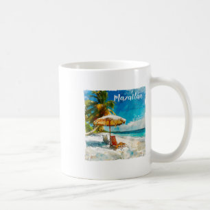 Mazatlan Mexico Beautiful Beaches Palm Trees Souve Coffee Mug