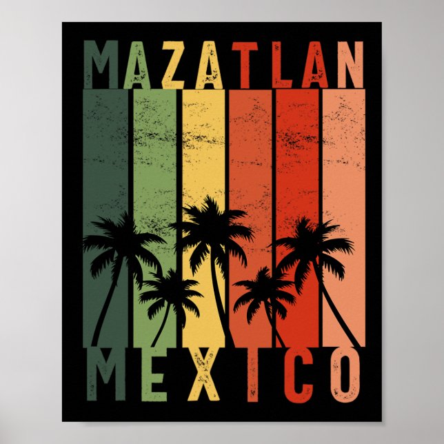 Mazatlan Mexico Souvenir Mexican Vacation Men Wome Poster (Front)