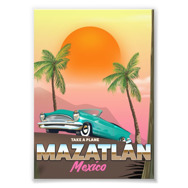 Mazatlán Mexico travel poster (Front)