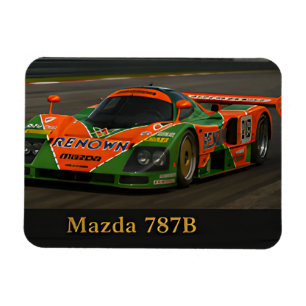 Mazda 787B Classic Le Mans Racing Car Vintage Magnet