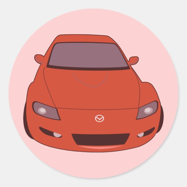 Mazda Classic Round Sticker (Front)