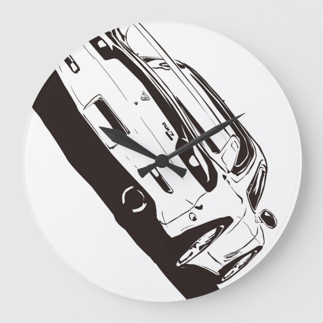 MAZDA FD3S RX-7 (リ ア)線 画 ラ LARGE CLOCK (Front)