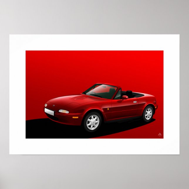 Mazda MX-5, Miata, Eunos Roadster Poster (Front)