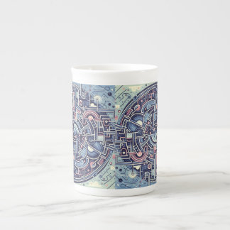 maze  bone china mug