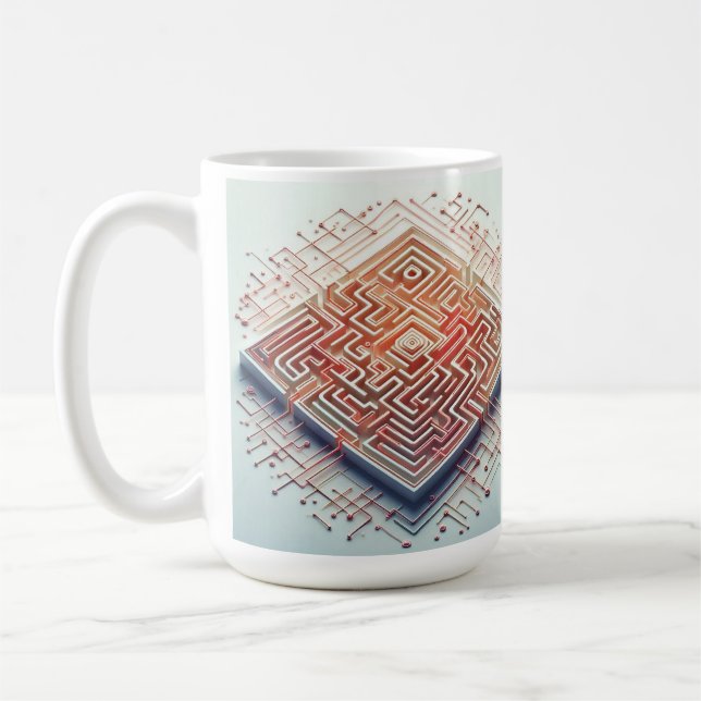 maze coffee mug (Left)
