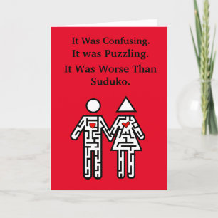 Maze Couple Finding Love Card