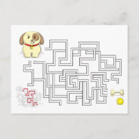 Maze game dog and ball