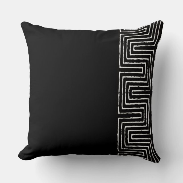 Maze Mudcloth Throw Pillow (Front)