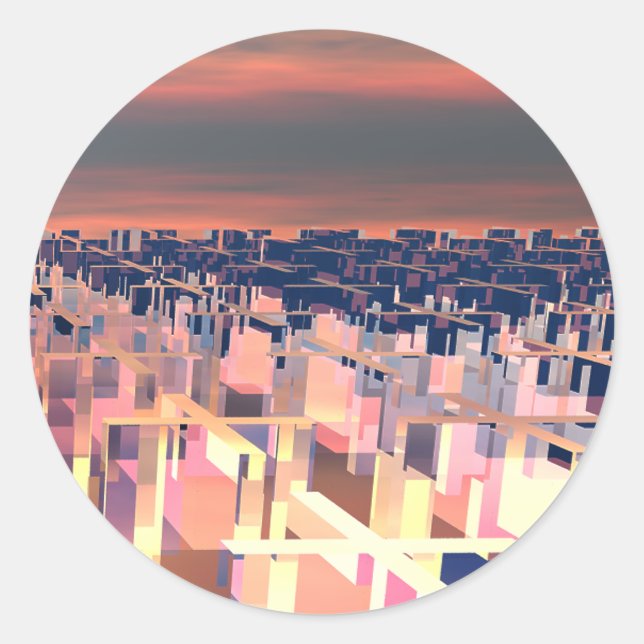 Maze of Addition Classic Round Sticker (Front)