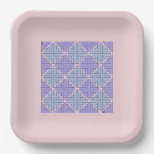 Maze Patchwork Paper Plate