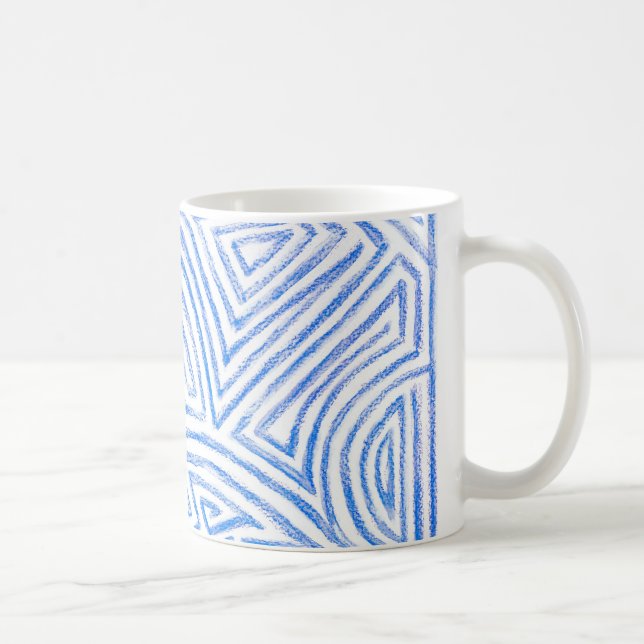 'Maze' Pattern Coffee Mug (Right)