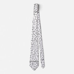 Maze pattern tie