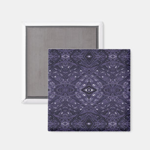 Maze Purple Abstract Alcohol Ink Art Magnet