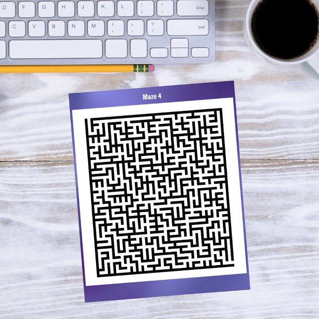 Maze Puzzle Four Purple | Activity Cards (Creator Uploaded)