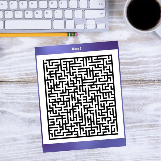 Maze Puzzle Three Purple | Activity Cards (Creator Uploaded)