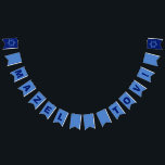 Mazel Tov Bar Mitzvah Jewish Party Bunting<br><div class="desc">Mazel Tov Bunting Flag decoration in blue for a Bat or Bar Mitzvah. This cute Jewish celebration banner features the Star of David on either corner.</div>