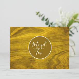 Mazel Tov Card, Jewish Congratulations, Elegant Invitation