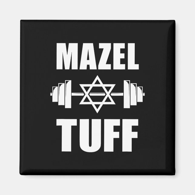 Mazel Tuff Funny Jewish Workout  Magnet (Front)