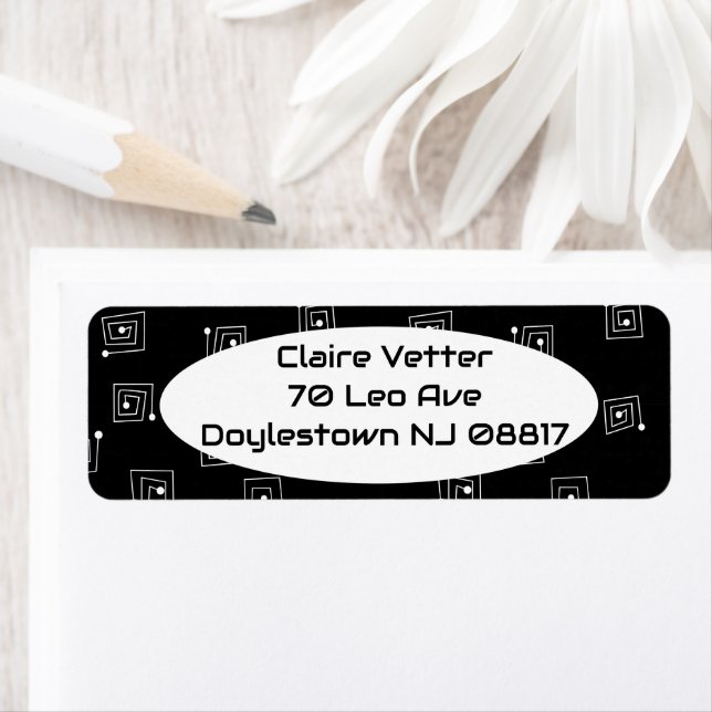 Mazes  return address label (Insitu)