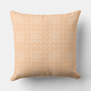 Mazipoodles 3D Square Grid Peach Cushion