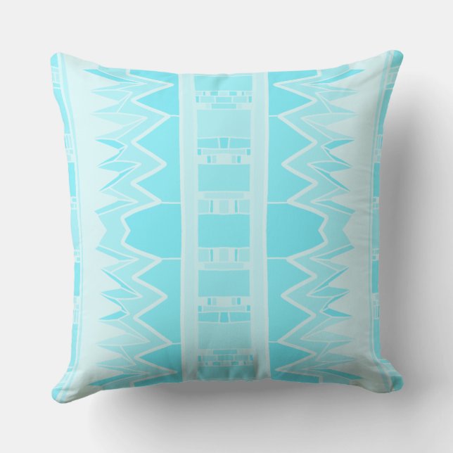 Mazipoodles Afrofuturist Pattern - Baby Blue Cushion (Back)