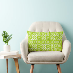 Mazipoodles Apple Green Doughnuts Lumbar Cushion