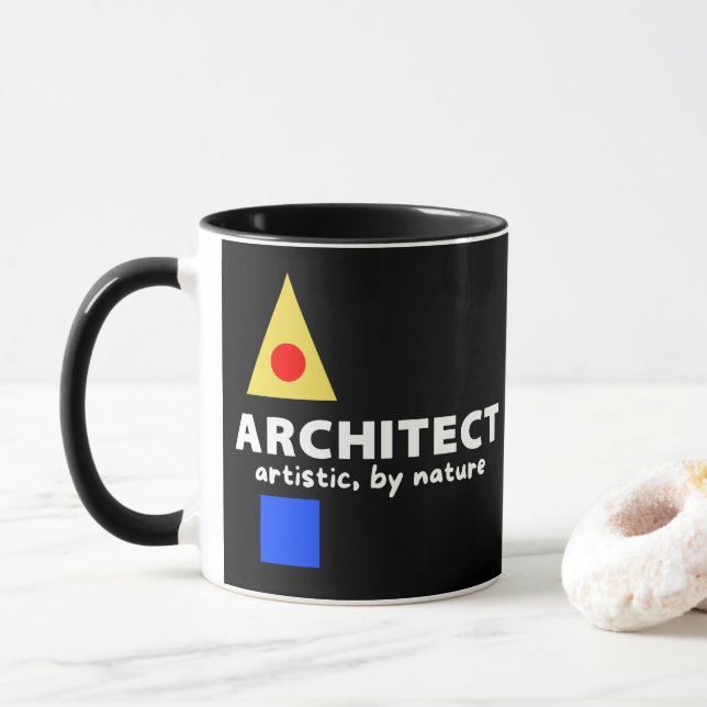 Mazipoodles Architect Artistic Mug (With Donut)
