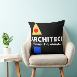 Mazipoodles Architect Thoughtful Cushion
