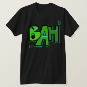 Mazipoodles Bah Humbug 3D Dusty Green Turquoise  T-Shirt