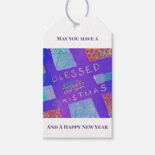 MAZIPOODLES Blessed Christmas  Gift Tags