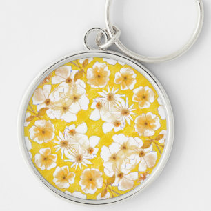 Mazipoodles Botanical Garden - Butterscotch Yellow Key Ring