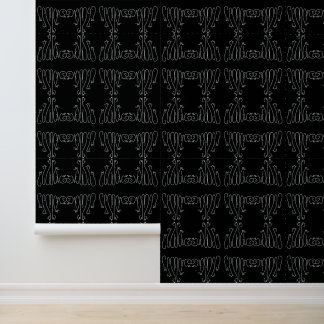 Mazipoodles Cats Black White Wallpaper