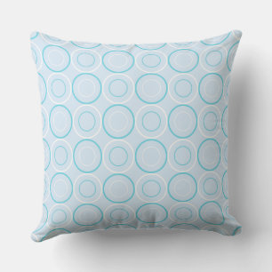 Mazipoodles Cute Circles - Baby Blue Cushion