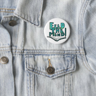 MAZIPOODLES Feed The Mind 077 6 Cm Round Badge