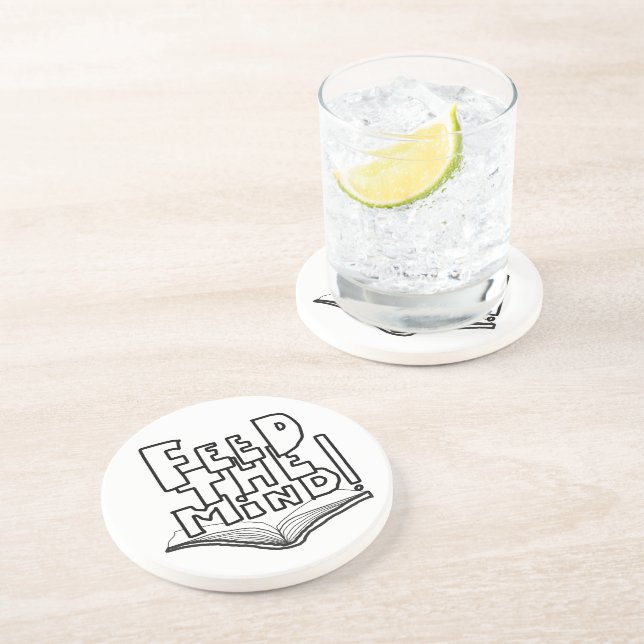 MAZIPOODLES Feed The Mind 077  Coaster (Side)