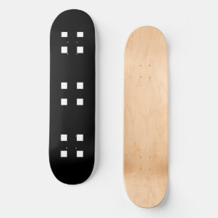 Mazipoodles Four Squares- Black White Skateboard