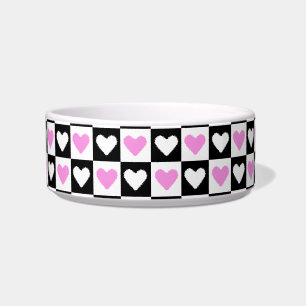 Mazipoodles Hearts Abstraction Pink 2 Bowl